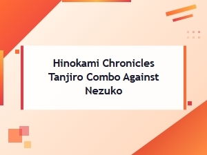 Tanjiro's Hinokami Combos Against Nezuko